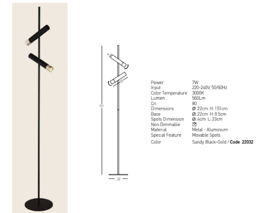 Candeeiro de Pé Axis Duo