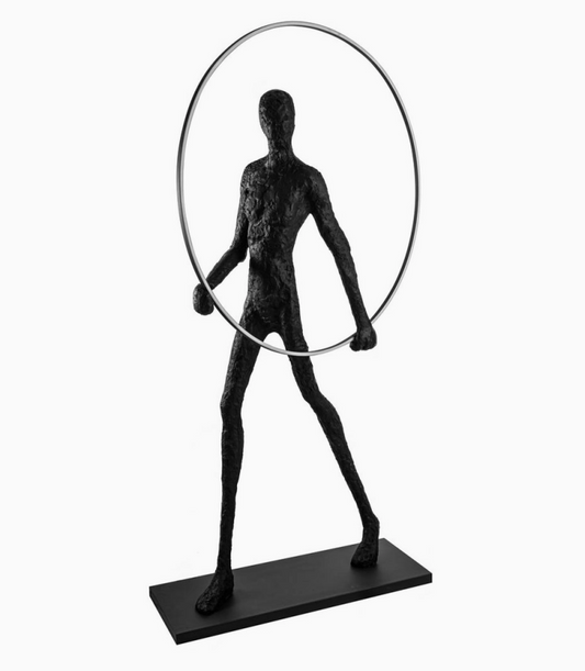 Escultura Figura Circulo Luminoso