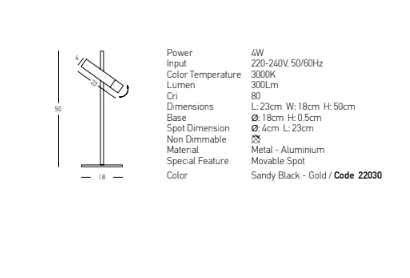 Candeeiro de Mesa Axis One