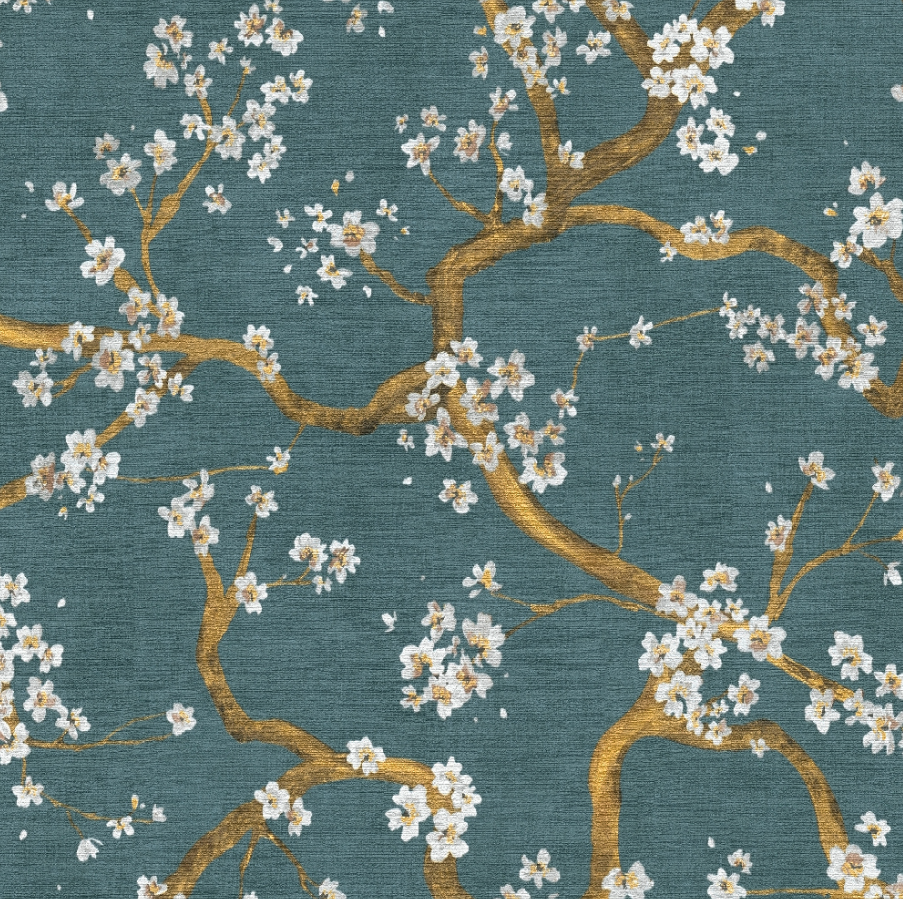 Papel de Parede Floral Texturizado