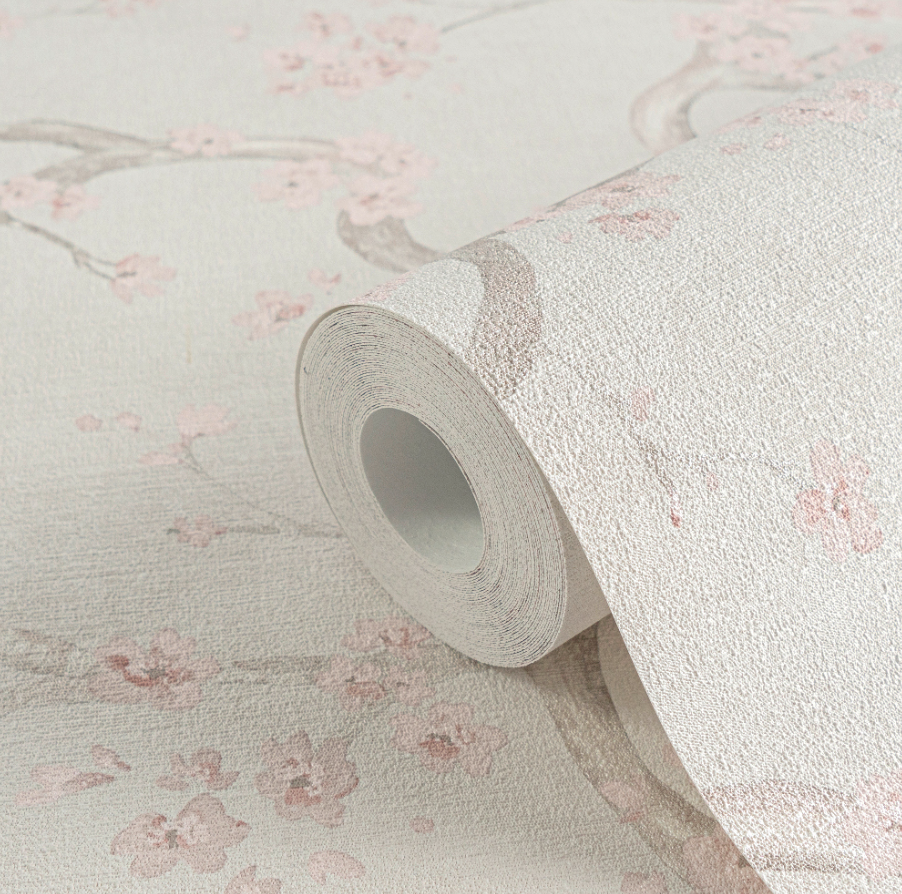 Papel de Parede Floral Texturizado