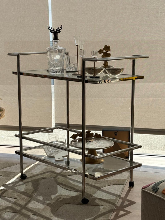 Carro de chá Capri Inox Polido