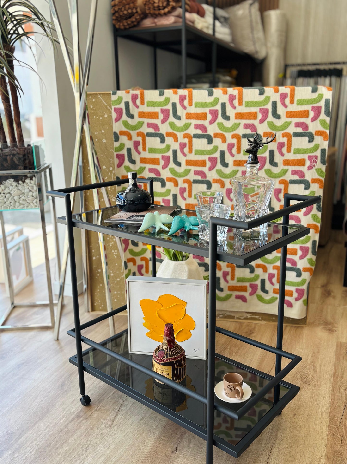 Carro de chá Capri Preto