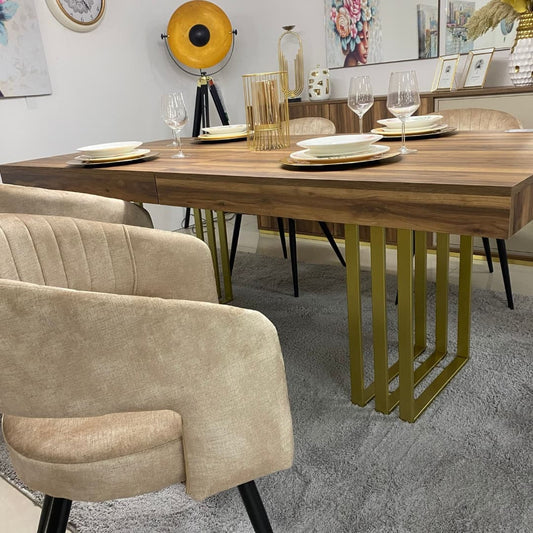 Mesa de Jantar Veneza 160cm Extensível