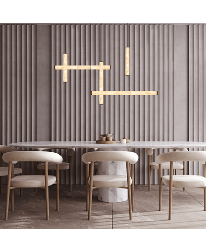 Candeeiro Suspenso Alabaster Line