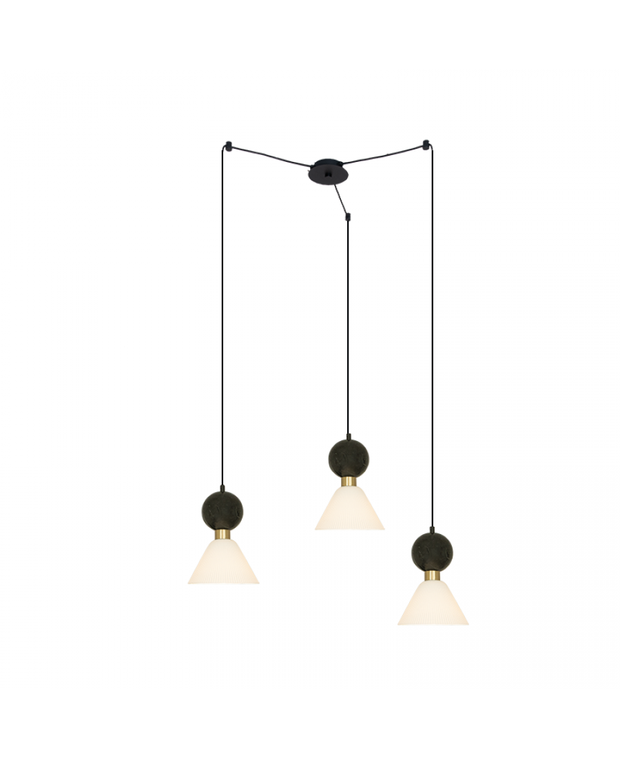 Candeeiro Suspenso Trio Noir