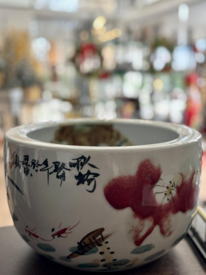 Cachepôt Faiança Artesanal- Oriental