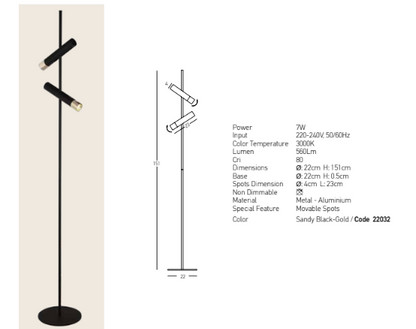 Candeeiro de Pé Axis Duo