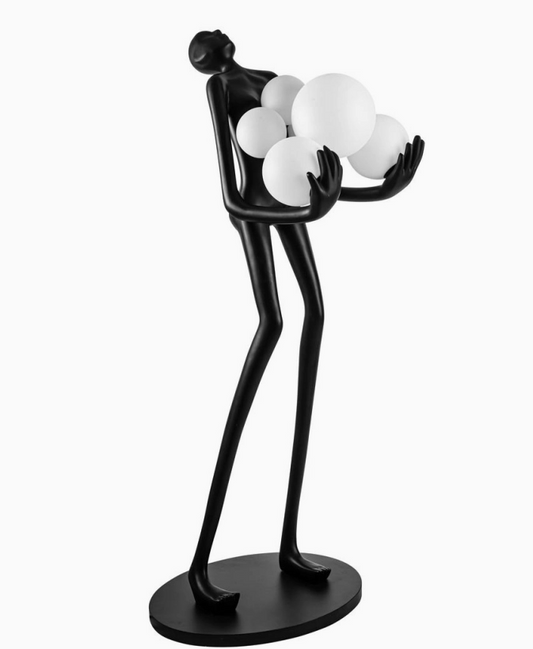 Escultura Luminosa com esferas