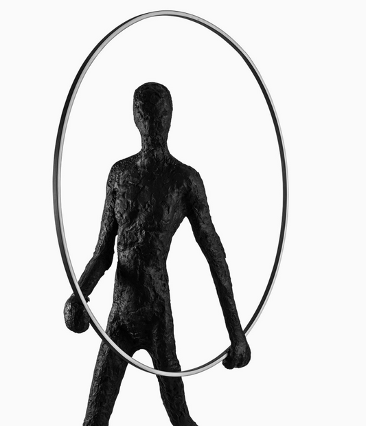 Escultura Figura Circulo Luminoso