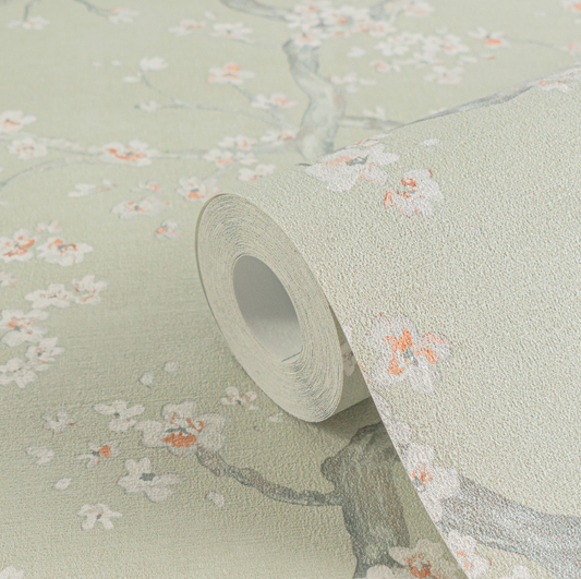 Papel de Parede Floral Texturizado