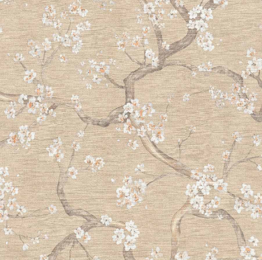 Papel de Parede Floral Texturizado