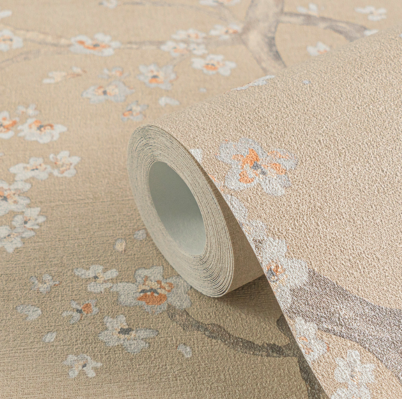 Papel de Parede Floral Texturizado