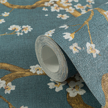 Papel de Parede Floral Texturizado