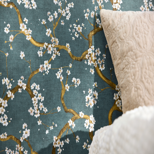 Papel de Parede Floral Texturizado