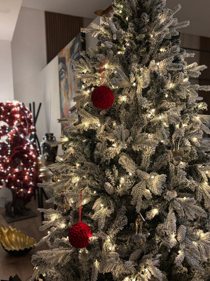 Árvore de Natal com neve 240cm - 460 leds