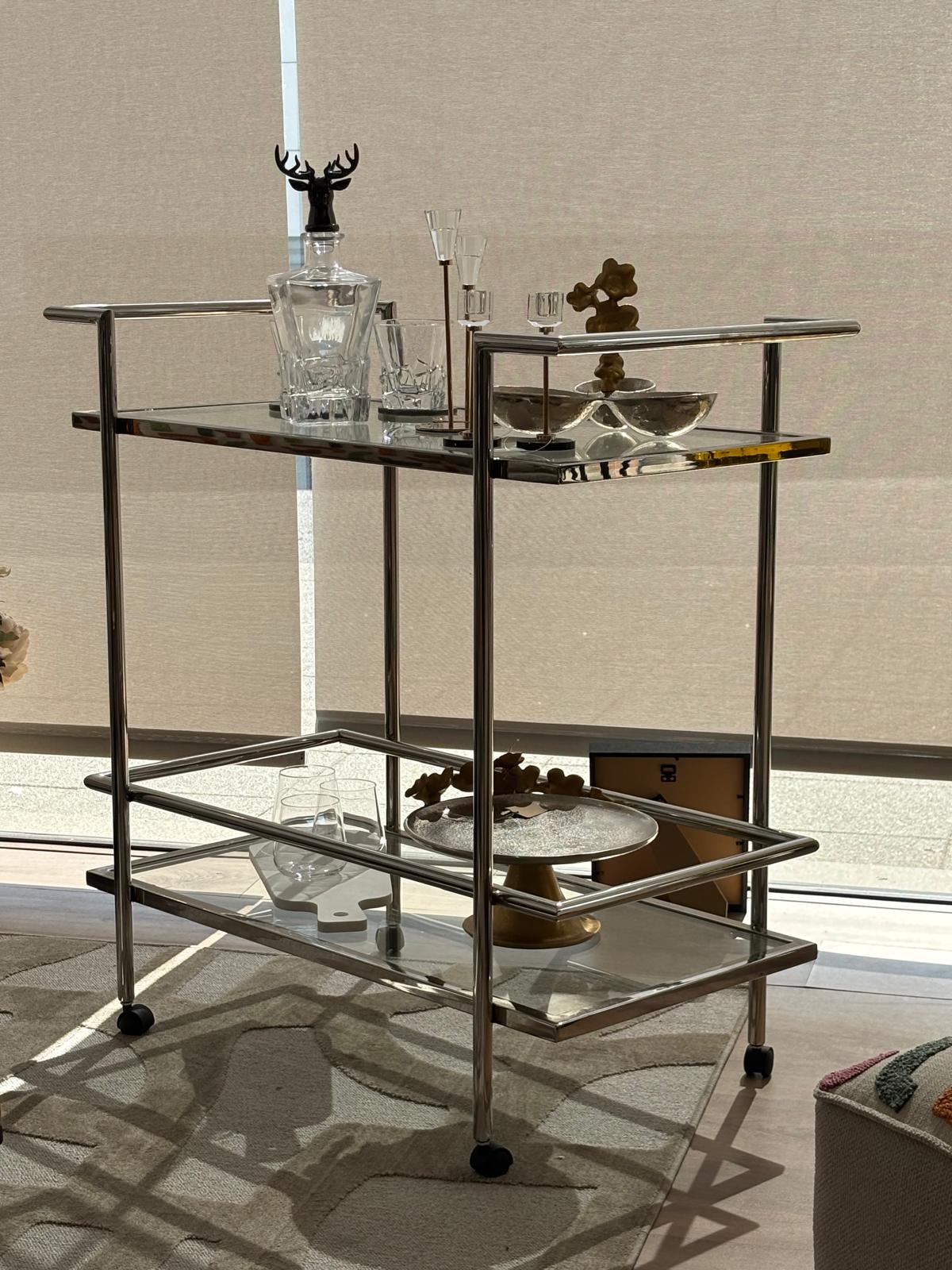 Carro de chá Capri Inox Polido