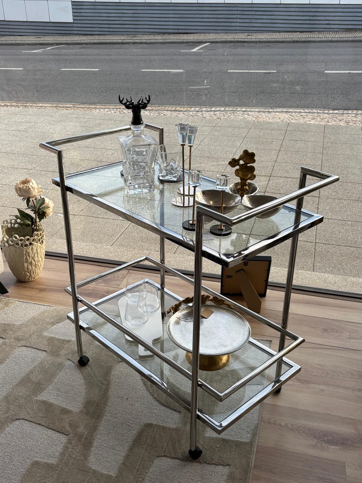 Carro de chá Capri Inox Polido