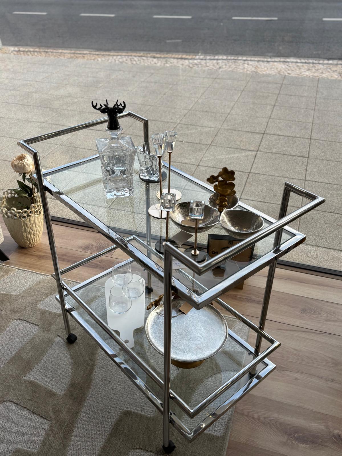 Carro de chá Capri Inox Polido