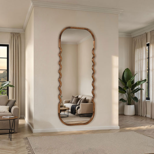 Espelho em Madeira de Nogueira