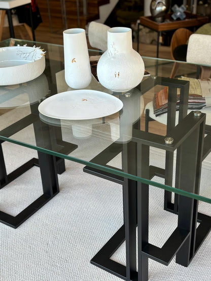 Mesa de Jantar Évora com vidro até 220cm