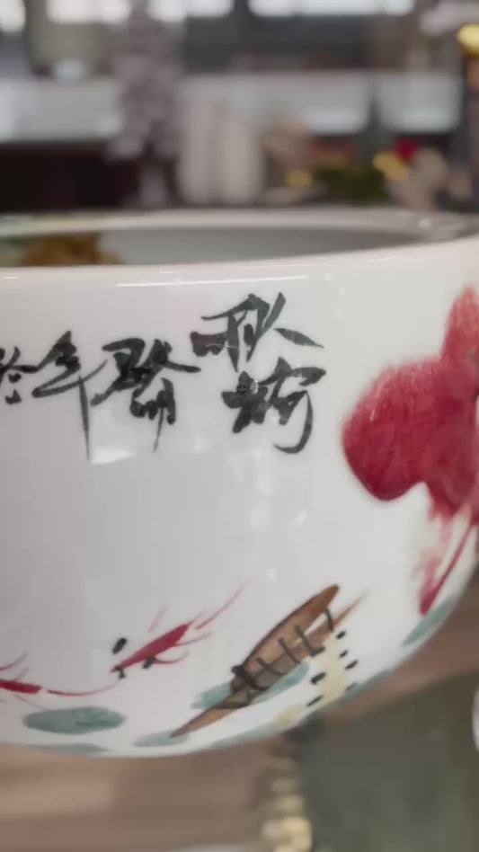 Cachepôt Faiança Artesanal- Oriental