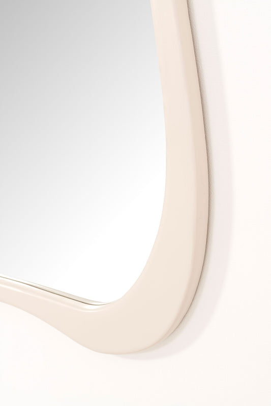 Espelho Orgânico com moldura branca