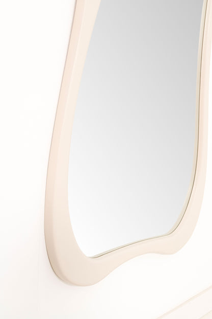 Espelho Orgânico com moldura branca